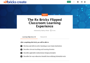 Image of a Brick created about the Flipped Classroom Experience